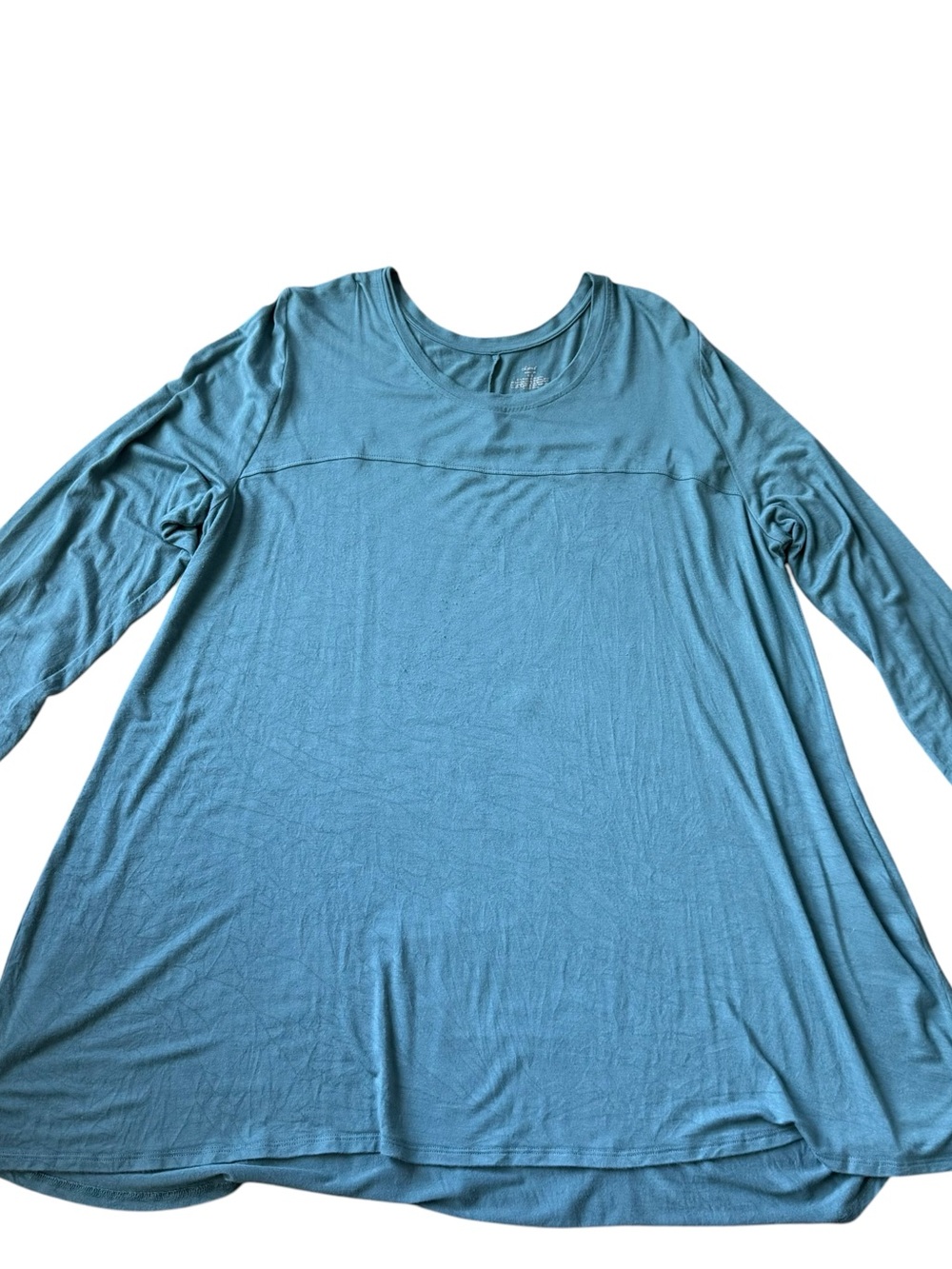 Soma Tunic Tee Sz XXL Women’s Long Sleeve Swing Top in Teal green